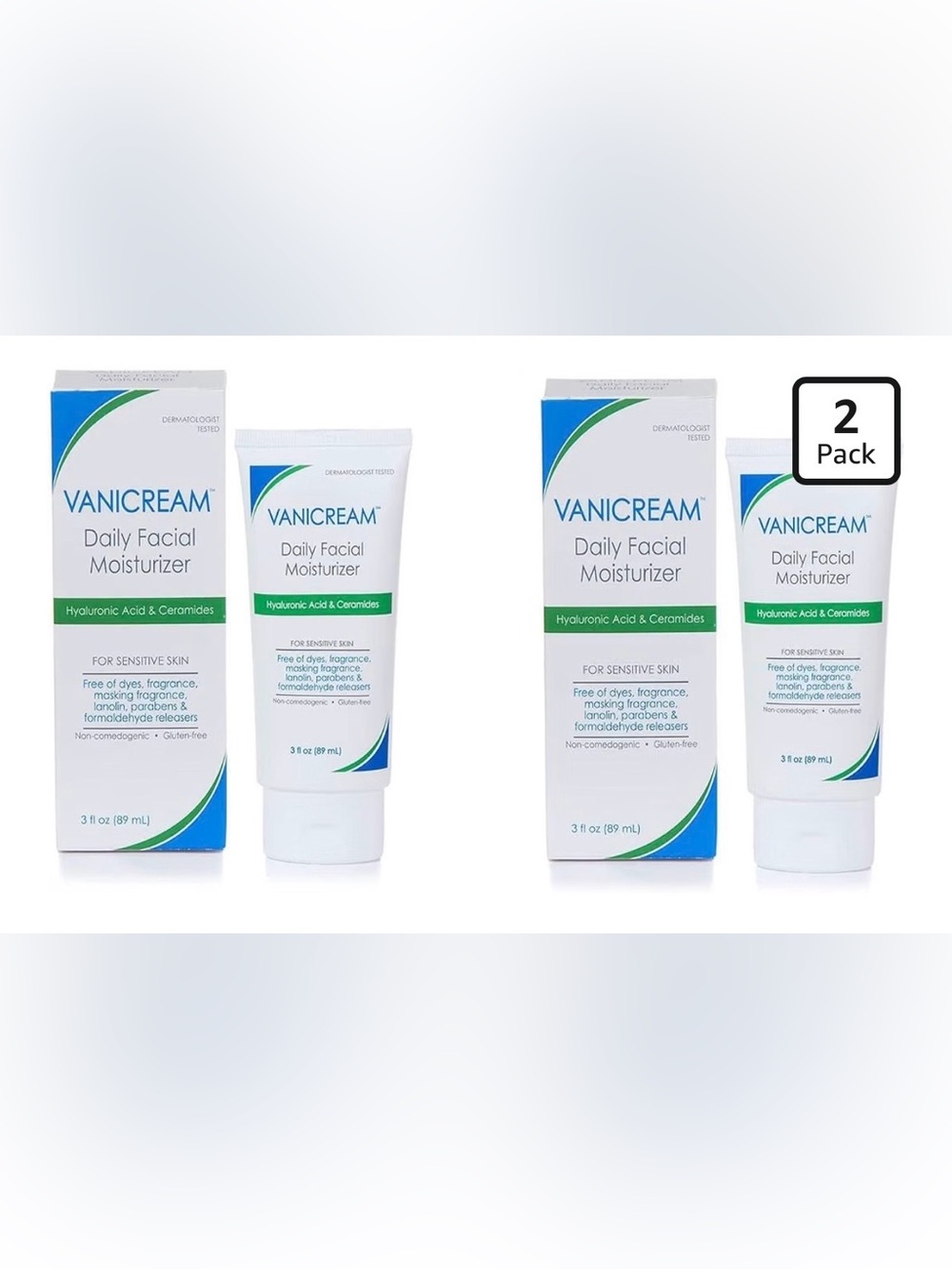 Vanicream Daily Facial Moisturizer (2 PACK)